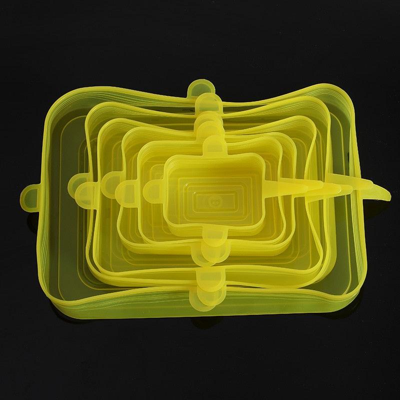 Kit 6 Peças Tampas de Silicone VEDA-TUDO Original - Inov&tec