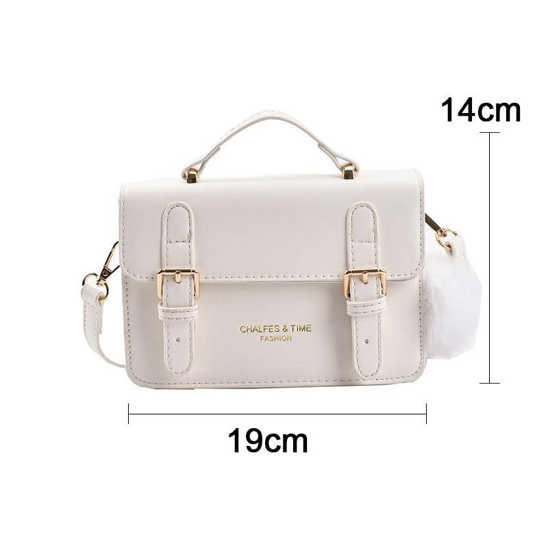 Bolsa Feminina Fashion CHALFES & TIME - Bolsa de Ombro em Couro PU - Inov&tec