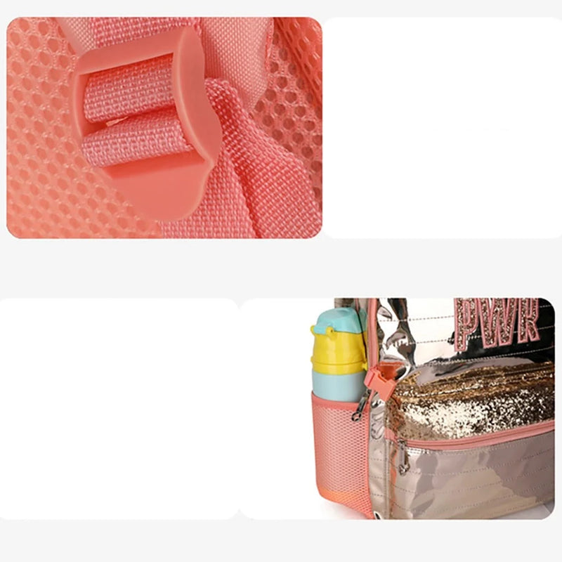 Mochila Infantil Girl Power Brilhante - Mostres seu Poder nas Aulas