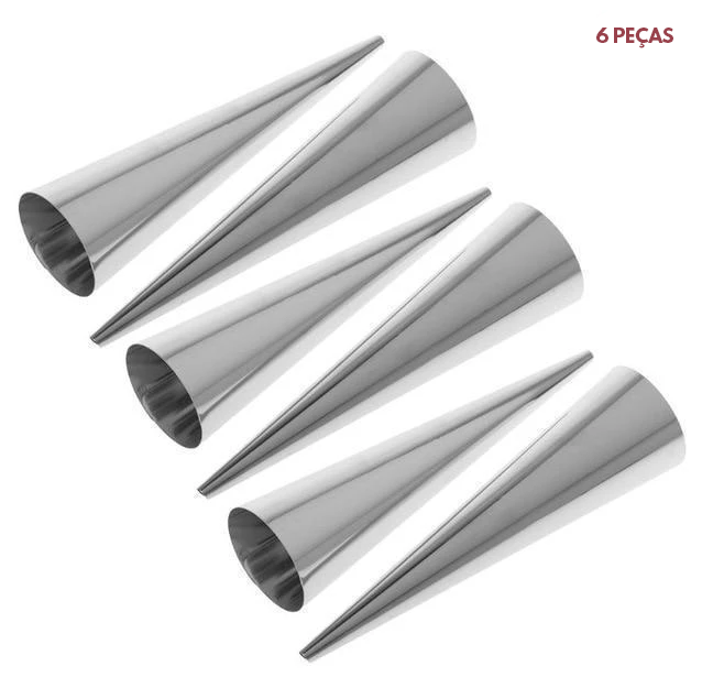 Delicious Pastry - Kit de Moldes em Cone (6 peças)