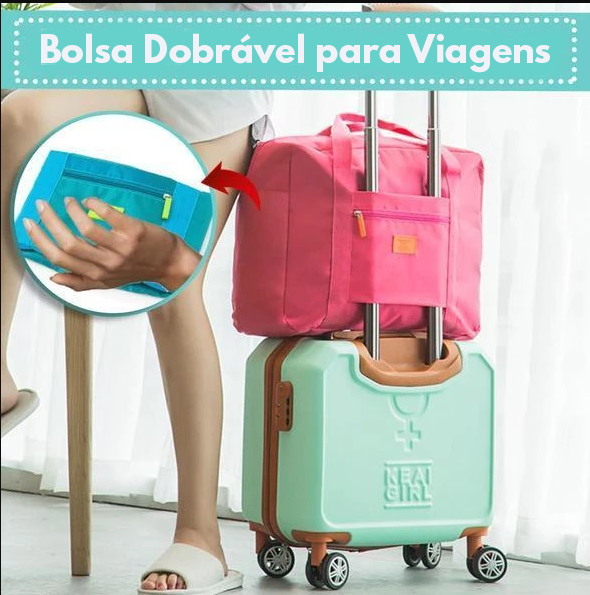 Bolsa de Viagem Dobrável de Alta Capacidade Impermeável Duffel Bag