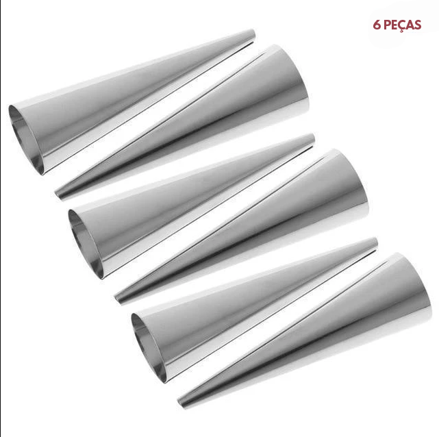 Delicious Pastry - Kit de Moldes em Cone (6 peças)