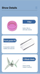 Liquidificador Portátil Blender - JUICE JET 2.0 - Sucos e Shakes - Inov&tec