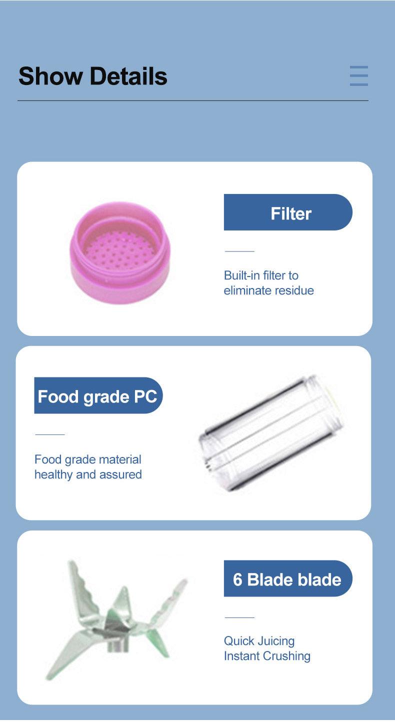 Liquidificador Portátil Blender - JUICE JET 2.0 - Sucos e Shakes - Inov&tec