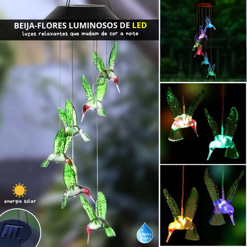 Kit 6 Beija-flores Luminosos de LED Shine & Shimmer