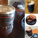 Caneca Lente de Câmera de Aço Inoxidável 300 ml Lens Mug