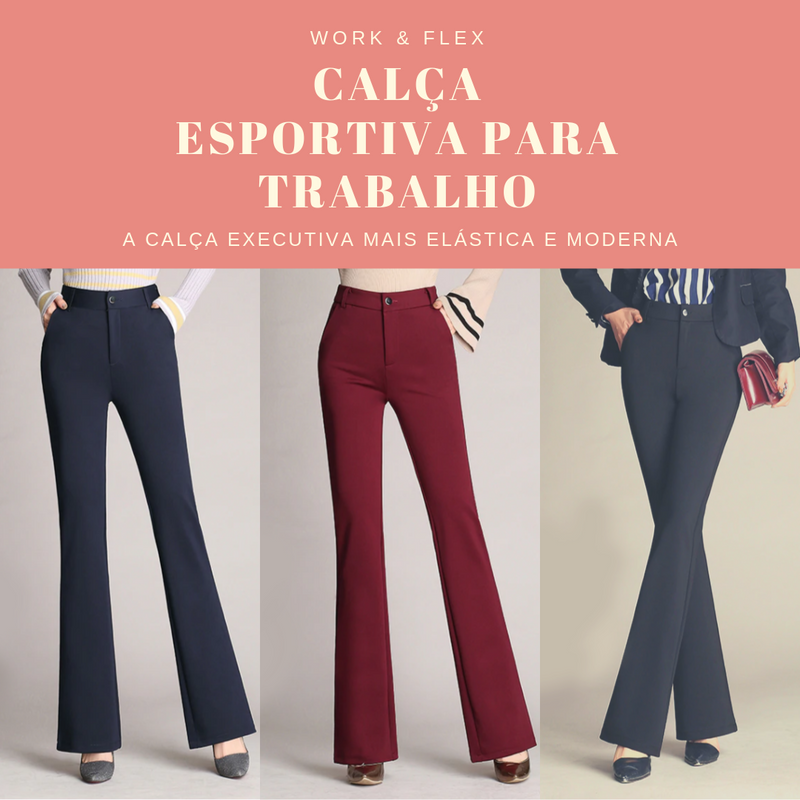 Calça Casual Feminina Work Flex