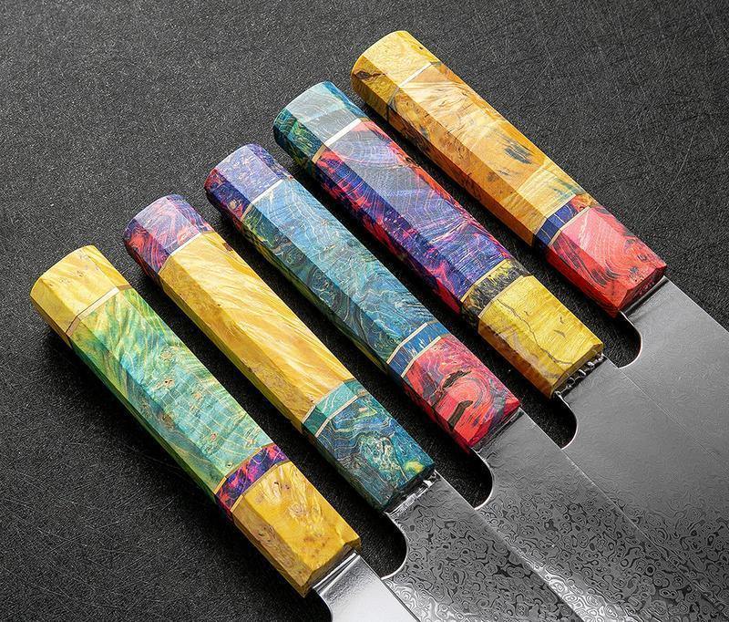 Faca de Cutelo em Aço Damasco - Steel Cleaver Masterpiece