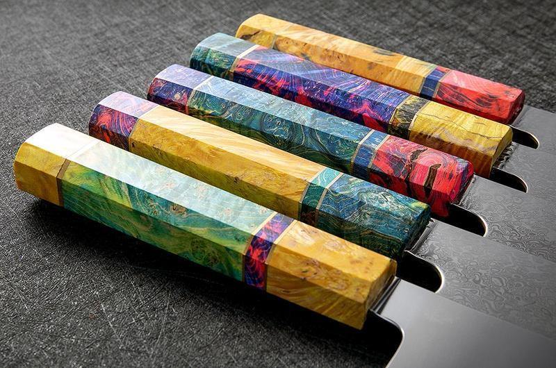 Faca de Cutelo em Aço Damasco - Steel Cleaver Masterpiece