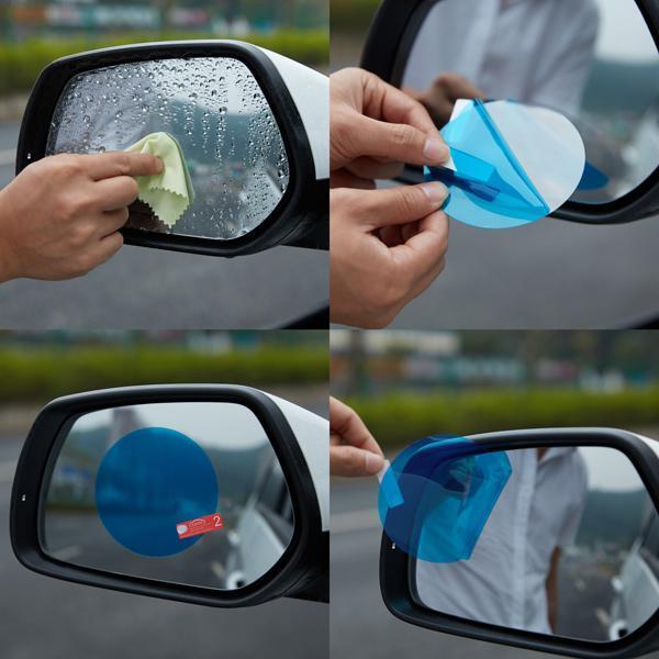 4 Peças de Adesivo Impermeável de Espelho Retrovisor para Carros