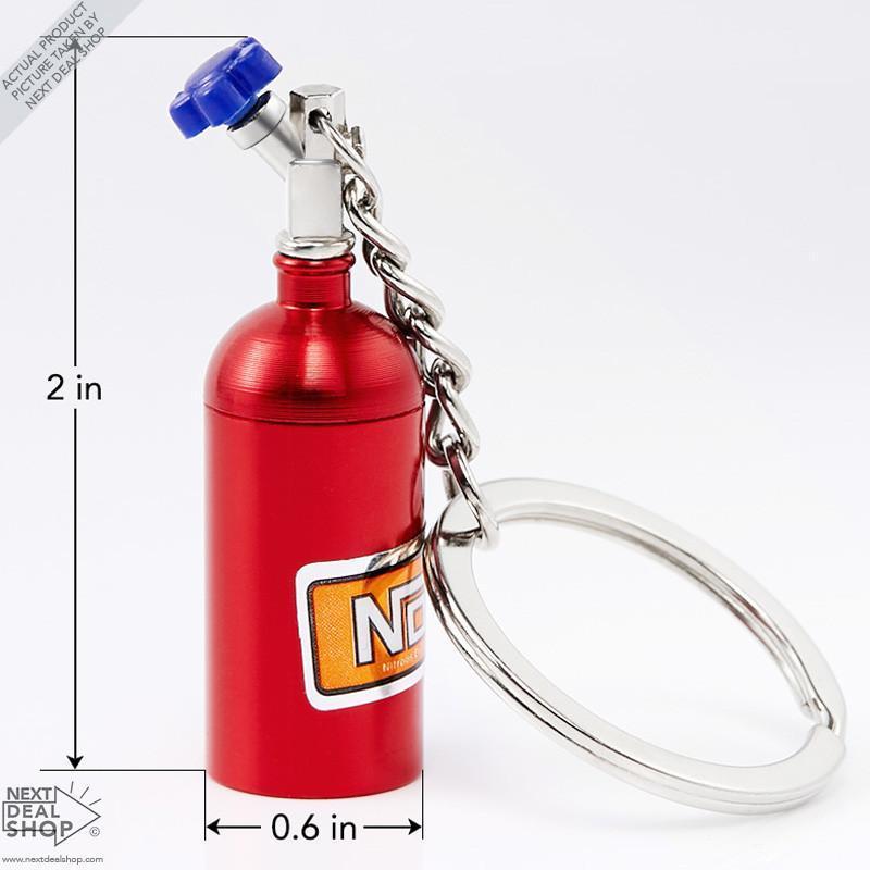Chaveiro com Mini Frasco de Óxido Nitroso - Presente Único para Amantes de Carros!