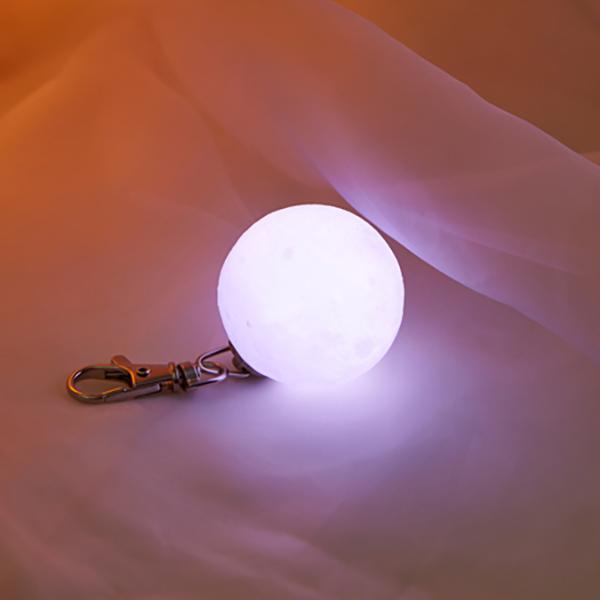 Chaveiro de Lua 3D Multicor