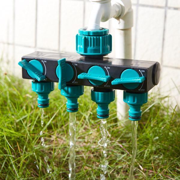 Conector de Mangueira de Jardinagem de 4 Vias FlowMaster