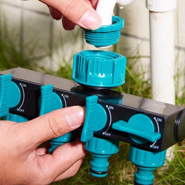 Conector de Mangueira de Jardinagem de 4 Vias FlowMaster