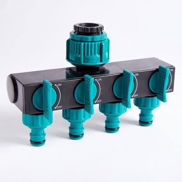 Conector de Mangueira de Jardinagem de 4 Vias FlowMaster