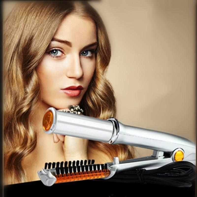 Chapinha 2 em 1 Seca e Alisa Profissional Cerâmica Turmalina Giratória StylerHair