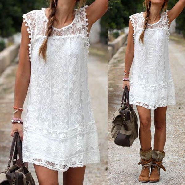 Vestido Curto Renda Boho - Summer Elegance