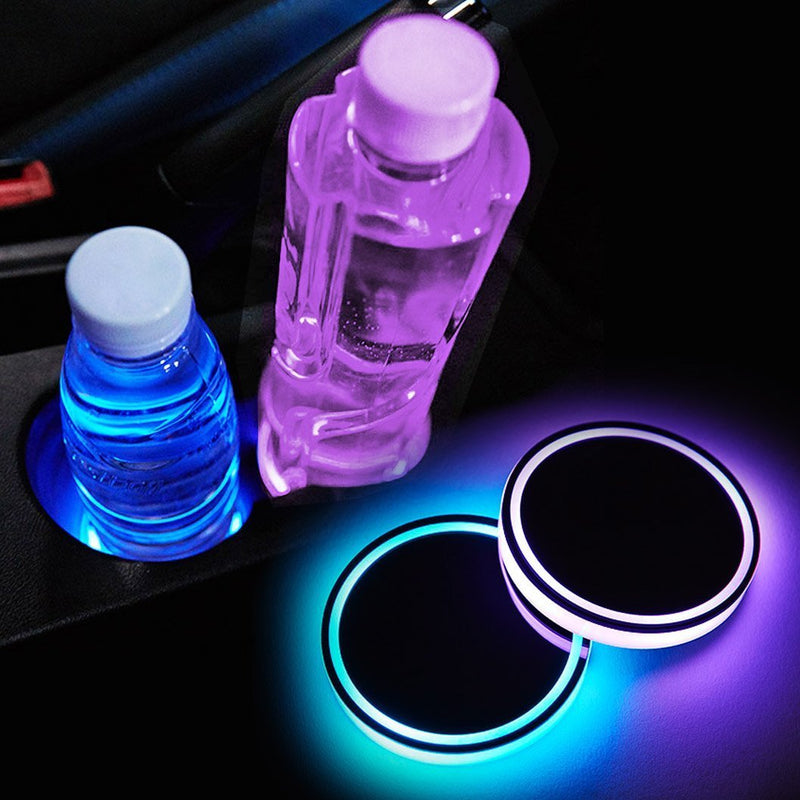 Suporte de Copo para Carro com Led 2 Peças - LuminaCup