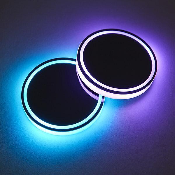 Suporte de Copo para Carro com Led 2 Peças - LuminaCup