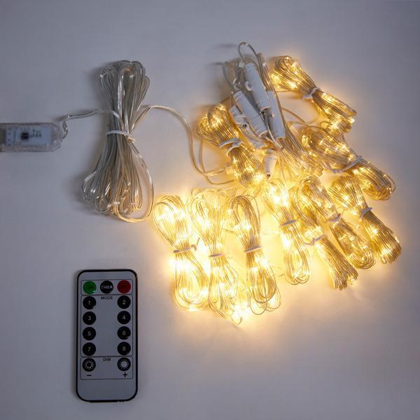 Luzes de cachoeira LED alimentadas por USB