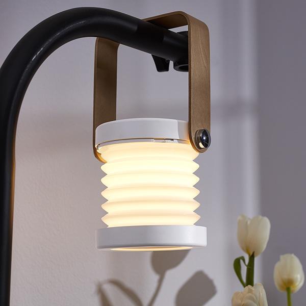 Abajur Lanterna Sanfonada de LED