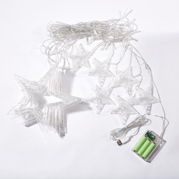 Cortina de Luzes Estreladas