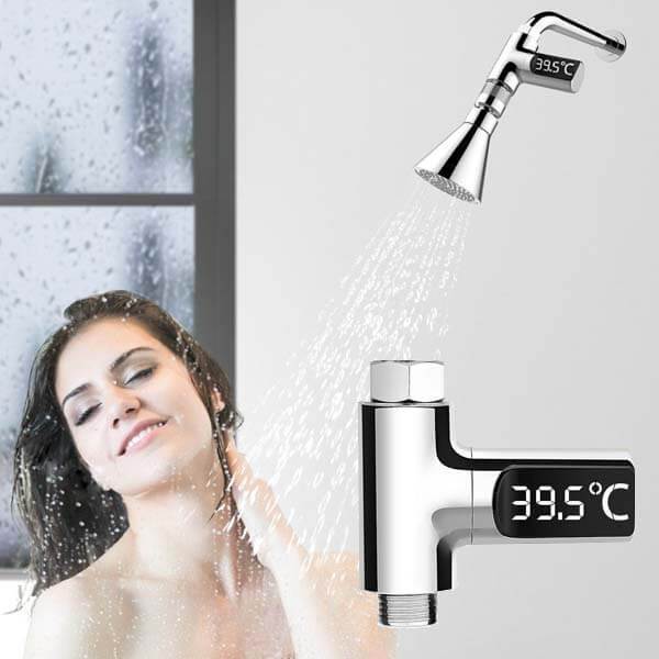 Termômetro LED Digital para Chuveiro sem Bateria - Showertime Tech