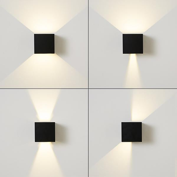 Arandela Preta LED Impermeável de Parede à Prova D'àgua