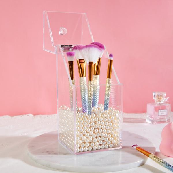 Suporte para Pincéis de Maquiagem - Perólas