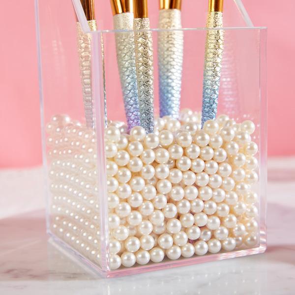 Suporte para Pincéis de Maquiagem - Perólas