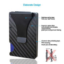 Suporte de Cartão de Fibra de Carbono Minimalista com Bloqueio RFID - SafeCard