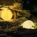 Lua Luminária 3D (com Stand em Madeira) - MoonLight