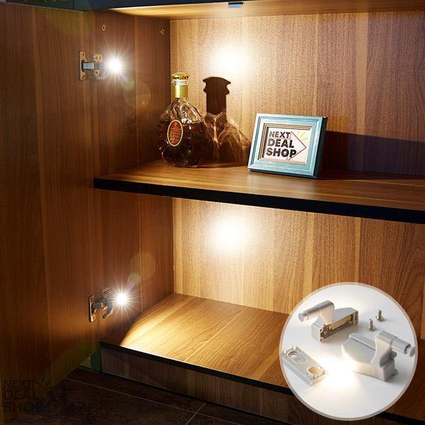 10 Peças de Sensor Inteligente com Luz LED para Dobradiças