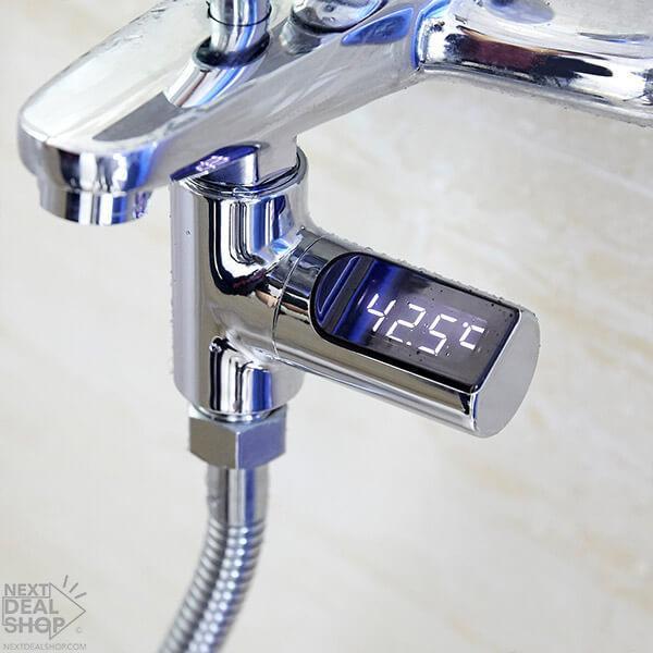 Termômetro LED Digital para Chuveiro sem Bateria - Showertime Tech