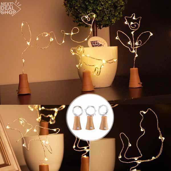 Fio de Luz com Rolha (Prova D'água)