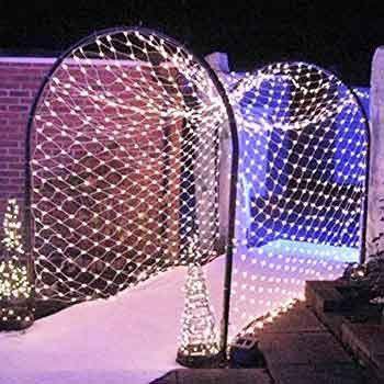 Rede Pisca-Pisca Longa com 240 LEDs e Painel Solar