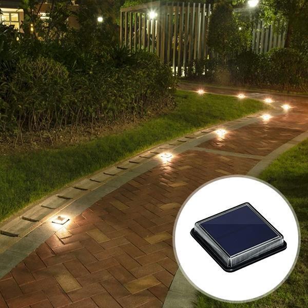 Kit com 20 Luminarias LEDs à Energia Solar Resistente à Água para Caminho Solara