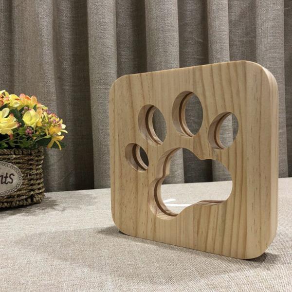 Lâmpada de madeira 3D - LuminaWood