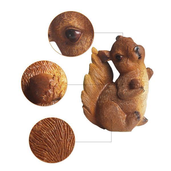 Esquilo de Luz Decorativa de Jardim à Energia Solar