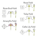 4 Pcs de Porta-Guardanapos de Flores