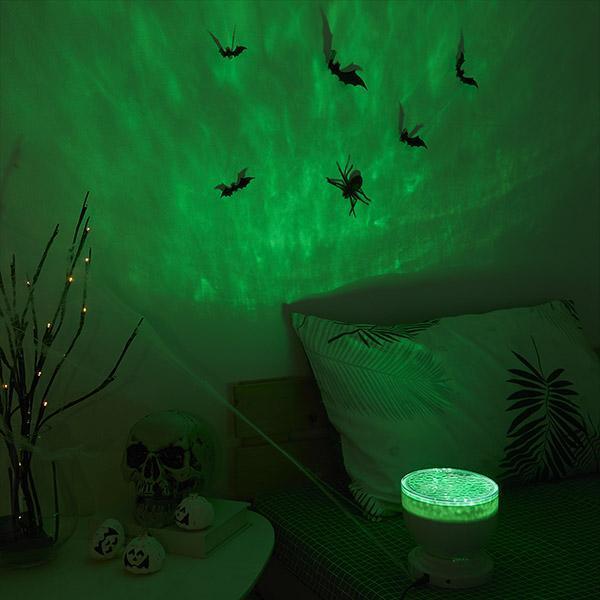 Projetor de Luz Noturna de Halloween com Alto-Falante Embutido