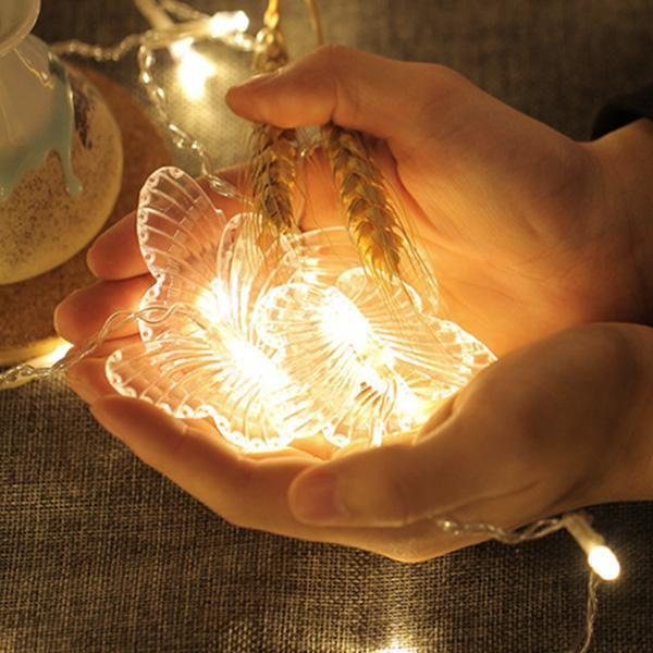 Fio de Luzes com 48 LEDs de Borboleta WingedGlow