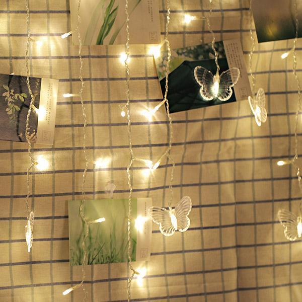 Fio de Luzes com 48 LEDs de Borboleta WingedGlow