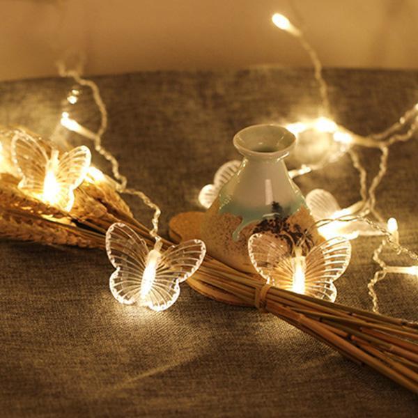 Fio de Luzes com 48 LEDs de Borboleta WingedGlow