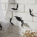 12 Peças de Adesivo de Parede para Decoração de Morcego 3D