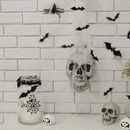 12 Peças de Adesivo de Parede para Decoração de Morcego 3D