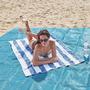Tapete Esteira para Praia e Camping Vazada em Nylon