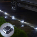 2 peças de Luzes LED Resistentes para Entrada de Automóveis à Energia Solar