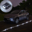 2 peças de Luzes LED Resistentes para Entrada de Automóveis à Energia Solar