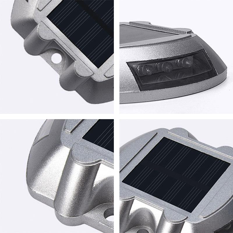 2 peças de Luzes LED Resistentes para Entrada de Automóveis à Energia Solar